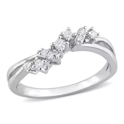 1/6 ct. t.w. Diamond 9-Stone Ring Sterling Silver
