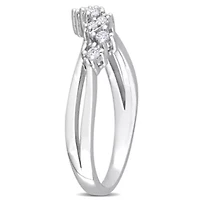 1/6 ct. t.w. Diamond 9-Stone Ring Sterling Silver