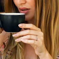 1/6 ct. t.w. Diamond 9-Stone Ring Sterling Silver