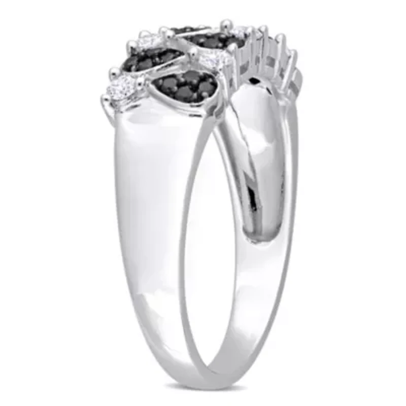 3/8 ct. t.w. Black and White Diamond Ring 14K Gold