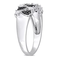 3/8 ct. t.w. Black and White Diamond Ring 14K Gold