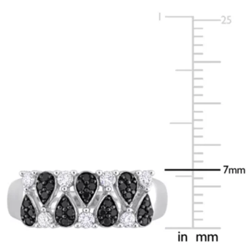 3/8 ct. t.w. Black and White Diamond Ring 14K Gold