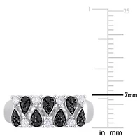 3/8 ct. t.w. Black and White Diamond Ring 14K Gold