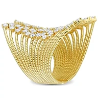 1.8 ct. t.w. Diamond Multi-Row Open Cocktail Ring 14K Yellow Gold