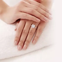 1.5 ct. t.w. Lab Created Diamond Halo Engagement Ring 14K White Gold
