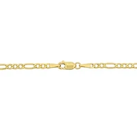 2.5mm Figaro Link Chain Necklace in 10k Yellow Gold, 18 in