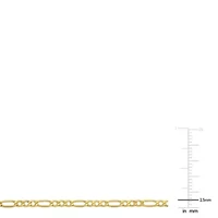 2.5mm Figaro Link Chain Necklace in 10k Yellow Gold, 18 in
