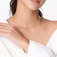 2mm Diamond Cut Ball Chain Necklace in 10k Yellow Gold, 18 in