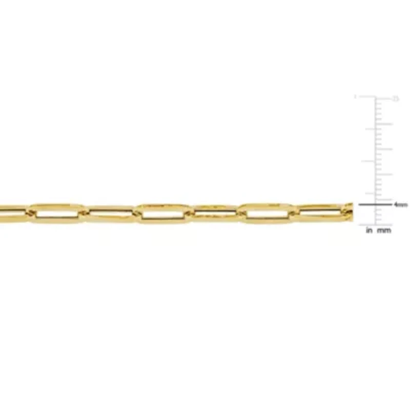 4mm Oval Link Necklace in 14k Yellow Gold, 24 in