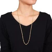 4mm Oval Link Necklace in 14k Yellow Gold, 24 in