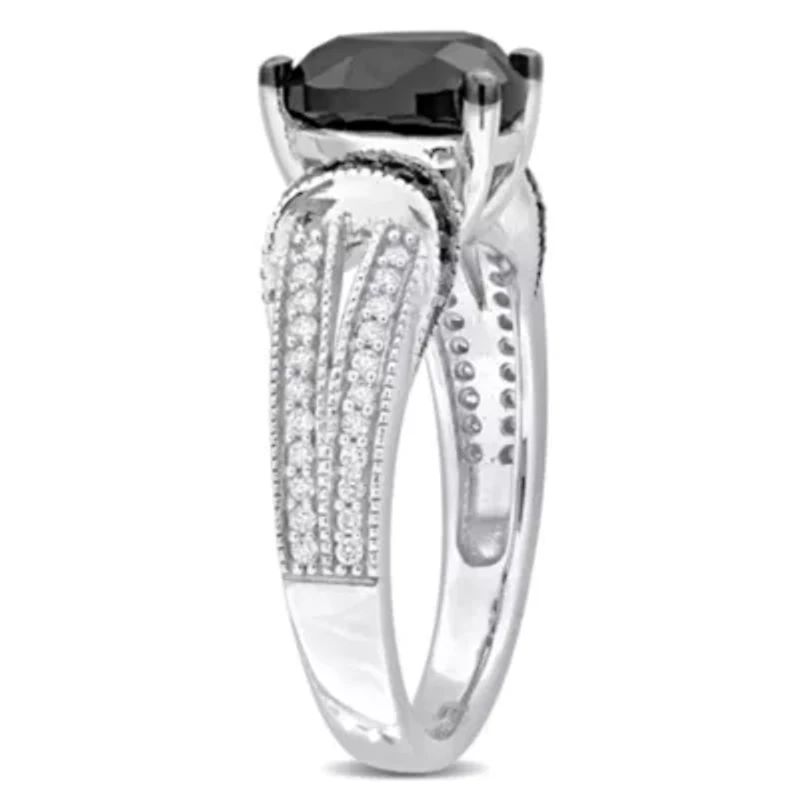 2.24 ct. t.w. Black and White Diamond Ring 14K Gold