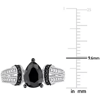 2.24 ct. t.w. Black and White Diamond Ring 14K Gold