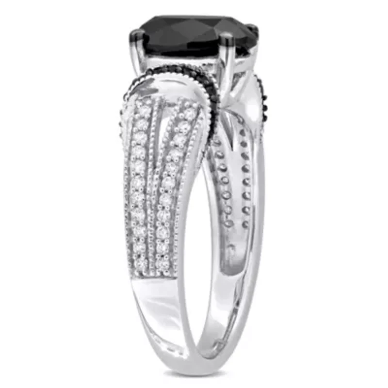 2.24 ct. t.w. Black and White Diamond Ring 14K Gold
