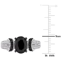 2.24 ct. t.w. Black and White Diamond Ring 14K Gold