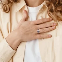 1.46 ct. t.w. Black and White Diamond Bridal Ring Set 10K Gold with Rhodium Plated