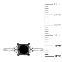 4/5 ct. t.w. Black and White Diamond Engagement Ring 14K Gold
