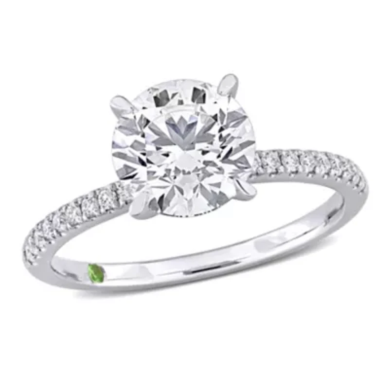 ct. t.w. Lab Grown Diamond Engagement Ring 14K White Gold
