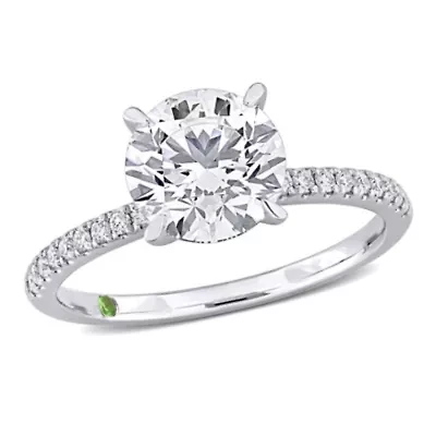 ct. t.w. Lab Grown Diamond Engagement Ring 14K White Gold
