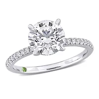 ct. t.w. Lab Grown Diamond Engagement Ring 14K White Gold