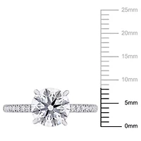 ct. t.w. Lab Grown Diamond Engagement Ring 14K White Gold