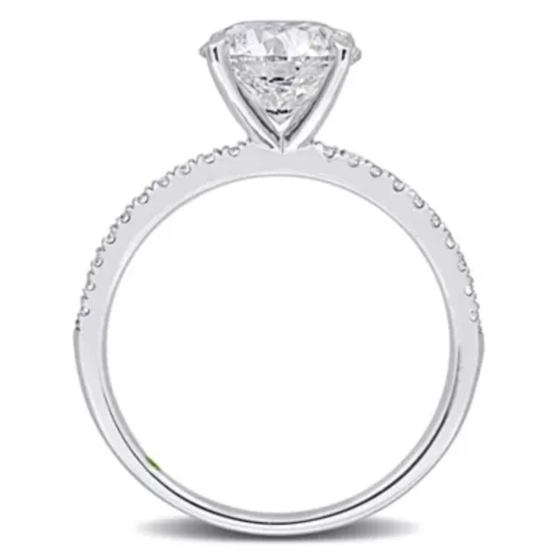 ct. t.w. Lab Grown Diamond Engagement Ring 14K White Gold