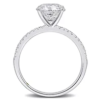 ct. t.w. Lab Grown Diamond Engagement Ring 14K White Gold