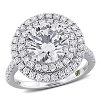 ct. t.w. Lab Grown Diamond Engagement Ring 14K White Gold