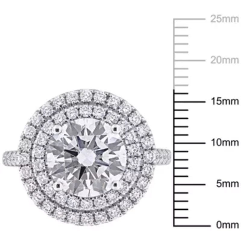 ct. t.w. Lab Grown Diamond Engagement Ring 14K White Gold