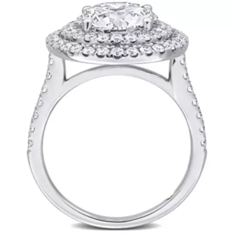ct. t.w. Lab Grown Diamond Engagement Ring 14K White Gold
