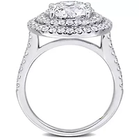 ct. t.w. Lab Grown Diamond Engagement Ring 14K White Gold