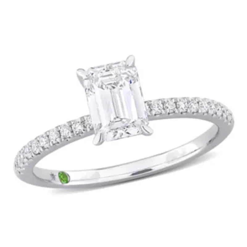 ct. t.w. Lab Grown Diamond Engagement Ring 14K White Gold