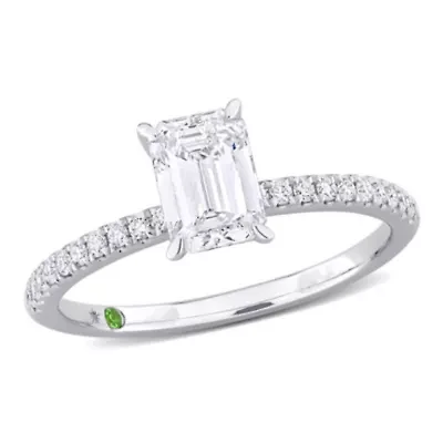 ct. t.w. Lab Grown Diamond Engagement Ring 14K White Gold
