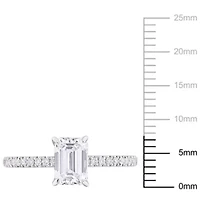 ct. t.w. Lab Grown Diamond Engagement Ring 14K White Gold