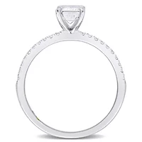 ct. t.w. Lab Grown Diamond Engagement Ring 14K White Gold