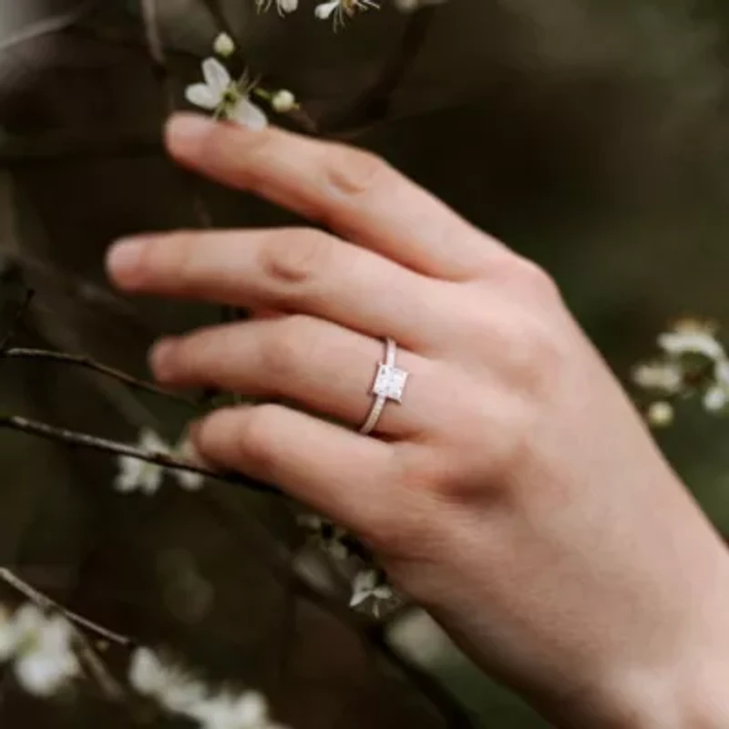 1.16 ct. t.w. Lab Grown Diamond Engagement Ring 14K White Gold