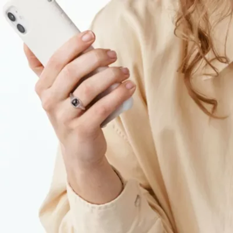 1.15 ct. t.w. Black and White Diamond Halo Ring 14K Gold