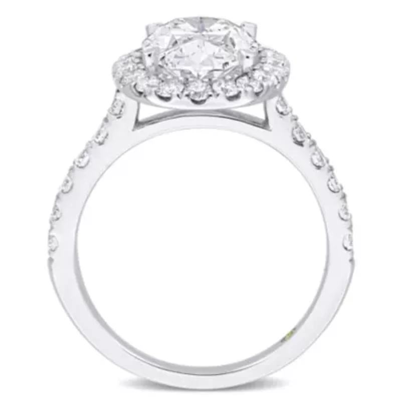 3.90 ct. t.w. Lab Grown Diamond Engagement Ring 14K White Gold