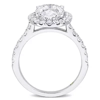 3.90 ct. t.w. Lab Grown Diamond Engagement Ring 14K White Gold