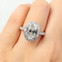 3.90 ct. t.w. Lab Grown Diamond Engagement Ring 14K White Gold