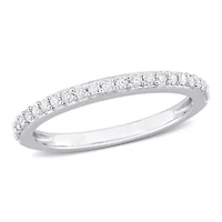 Lab Created Moissanite Eternity Ring Sterling Silver