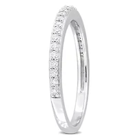 Lab Created Moissanite Eternity Ring Sterling Silver