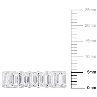 Lab Created Moissanite Anniversary Ring Sterling Silver