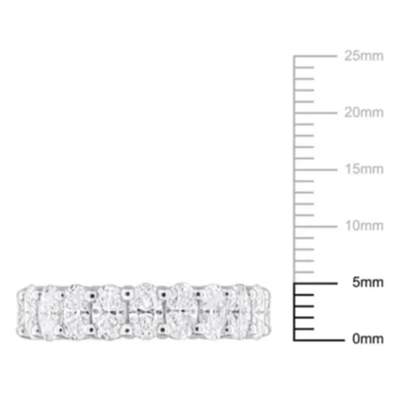 Lab Created Moissanite Eternity Ring Sterling Silver