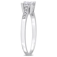 1/4 ct. t.w. Diamond Quad Engagement Ring 14K White Gold