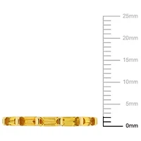 Citrine Anniversary Ring 10K Yellow Gold