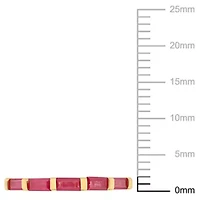 Ruby Anniversary Ring 10K Yellow Gold