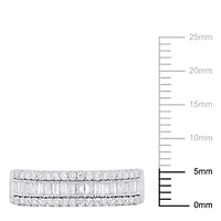 5/8 ct. t.w. Diamond Triple-Row Ring 14K White Gold