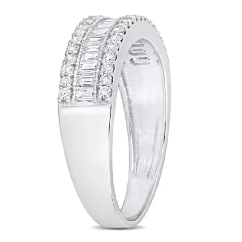 5/8 ct. t.w. Diamond Triple-Row Ring 14K White Gold