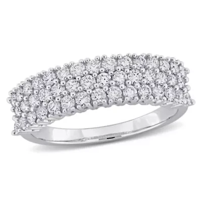 1 ct. t.w. Diamond Three-Row Anniversary Band 14K White Gold