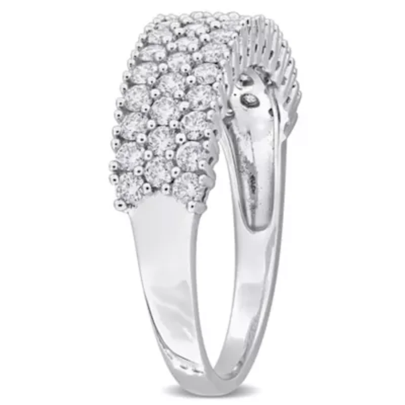 1 ct. t.w. Diamond Three-Row Anniversary Band 14K White Gold